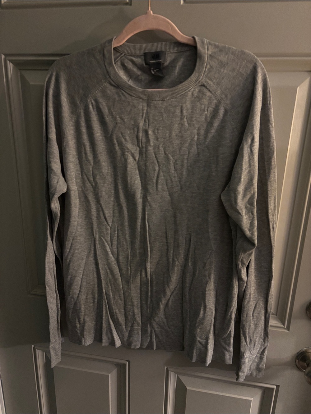 H&M Men's Crewneck Sweater in Heather Gray